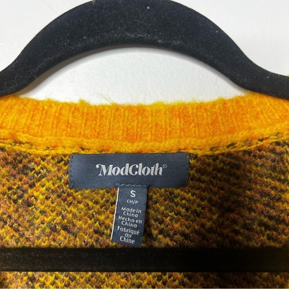 ModCloth Already Checked Pullover Sweater - Picture 3 of 5